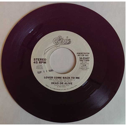 Dead Or Alive Lover Come Back To Me Vinyl 7" USED