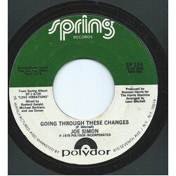 Joe Simon Going Through These Changes / I Can't Stand A Liar USED VINYL 7INCH 45 RPM SINGLE