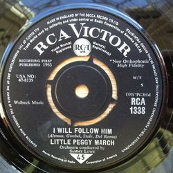 Peggy March I Will Follow Him Vinyl 7" USED