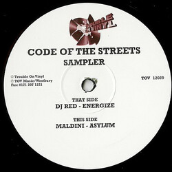 DJ Red / Jason Maldini Code Of The Streets (Sampler) USED VINYL 12INCH 45 RPM LIMITED EDITION SAMPLER