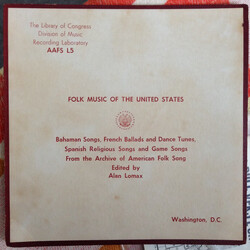 Various Bahaman Songs, French Ballads and Dance Tunes, Spanish Religious Songs and Games Vinyl LP USED