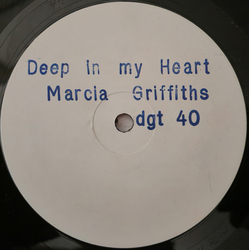 Marcia Griffiths Deep In My Heart USED VINYL 12INCH 45 RPM WHITE LABEL