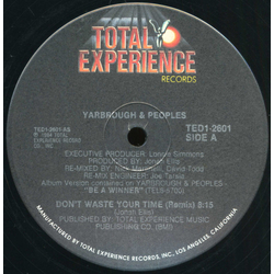 Yarbrough & Peoples Don't Waste Your Time Vinyl 12" USED