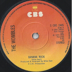 The Wombles Banana Rock USED VINYL 7INCH 45 RPM SINGLE STEREO