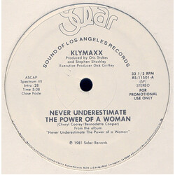 Klymaxx Never Underestimate The Power Of A Woman VINYL 12" USED