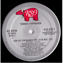 Tommy Faragher Look Out For Number One USED VINYL 12INCH PROMO 45 RPM