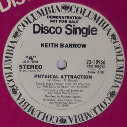 Keith Barrow Physical Attraction / Free To Be Me VINYL 12" USED
