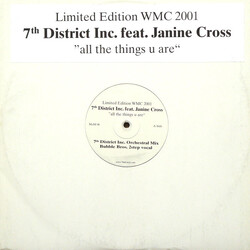 7th District Inc. / Janine Cross All The Things U Are USED VINYL 12INCH LIMITED EDITION