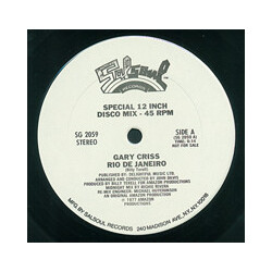 Gary Criss Rio De Janeiro VINYL 12" USED