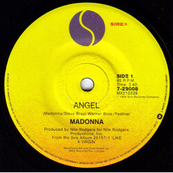 Madonna Angel USED VINYL 7INCH 45 RPM SINGLE