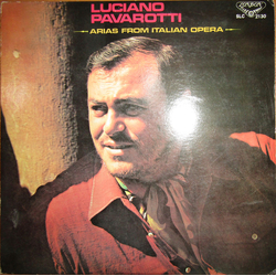 Luciano Pavarotti Arias From Italian Opera Vinyl LP USED