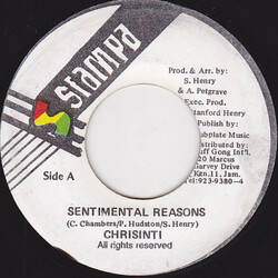 Chrisinti Sentimental Reasons USED VINYL 7INCH