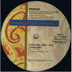 Prince U Got The Look USED VINYL 12INCH 33 S RPM SINGLE PROMO