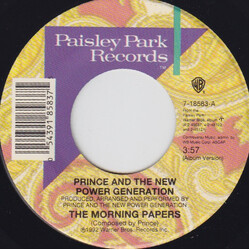 Prince / The New Power Generation The Morning Papers USED VINYL 7INCH 45 RPM SINGLE