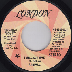 Arrival (2) I Will Survive USED VINYL 7INCH 45 RPM SINGLE STEREO MONO