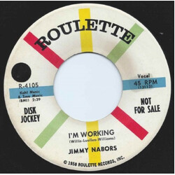 Jim Nabors I'm Working / There's No Tomorrow USED VINYL 7INCH 45 RPM PROMO