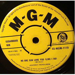 Johnny Ferguson No One Can Love You (Like I Do) Vinyl 7" USED