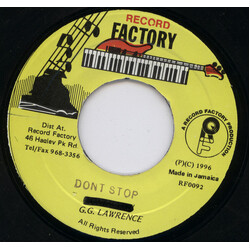 G.G. Lawrence Dont Stop USED VINYL 7INCH 45 RPM