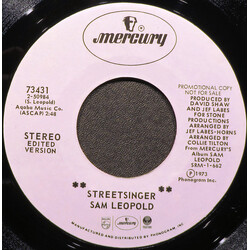 Sam Leopold Streetsinger USED VINYL 7INCH 45 RPM PROMO