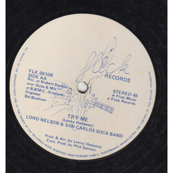 Lord Nelson (2) / The San Carlos Band Try Me / Mr. Johnathan USED VINYL 12INCH 45 RPM
