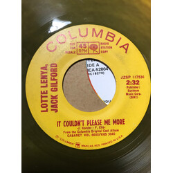 Lotte Lenya / Jack Gilford It Couldn't Please Me More USED VINYL 7INCH 45 RPM PROMO