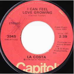 La Costa I Can Feel Love Growing USED VINYL 7INCH 45 RPM