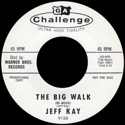 Jeff Kay (2) The Big Walk (50 Miles) USED VINYL 7INCH 45 RPM SINGLE PROMO