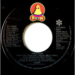 Cory Braverman Fire Sign / Fire Sign USED VINYL 7INCH 45 RPM PROMO STEREO MONO