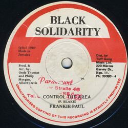 Frankie Paul / Papa San Control The Area / 87 Plan USED VINYL 12INCH 45 RPM