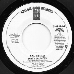 Don Henley Dirty Laundry USED VINYL 7INCH 45 RPM SINGLE PROMO STEREO MONO