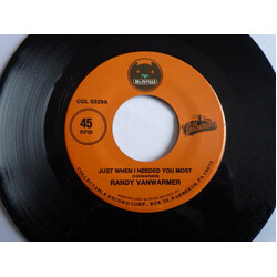 Randy Vanwarmer Just When I Needed You Most / Suzi Vinyl 7" USED