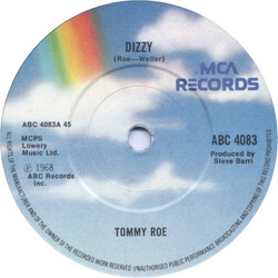 Tommy Roe Dizzy / The Folk Singer USED VINYL 7INCH 45 RPM REISSUE