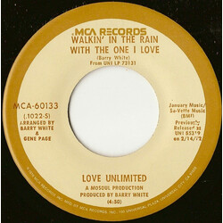 Love Unlimited / Free Movement Walkin' In The Rain With The One I Love / I've Found Someone Of My Own USED VINYL 7INCH 45 RPM