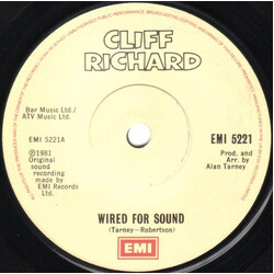 Cliff Richard Wired For Sound USED VINYL 7INCH 45 RPM