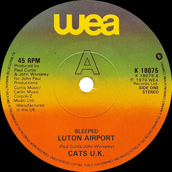 Cats U.K. Luton Airport (Bleeped) USED VINYL 7INCH 45 RPM SINGLE