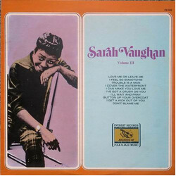 Sarah Vaughan Volume III Vinyl LP USED