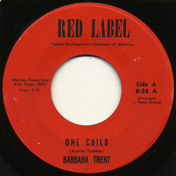 Barbara Trent One Child / Butterfly Mornin's Vinyl 7" USED