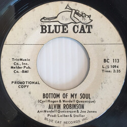 Alvin Robinson Bottom Of My Soul / Let The Good Times Roll USED VINYL 7INCH 45 RPM SINGLE PROMO STYRENE