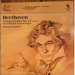 Ludwig van Beethoven / Smetana Quartet String Quartet No. 13, Op. 130 Including The Grosse Fugue Vinyl LP USED