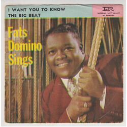 Fats Domino I Want You To Know / The Big Beat USED VINYL 7INCH 45 RPM SINGLE