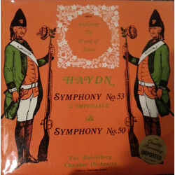 Joseph Haydn / Heidelberger Kammerorchester / Jean-Louis Joubert Symphony No. 53 "L'Imperiale" & Symphony No. 50 Vinyl LP USED