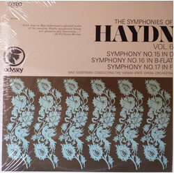 Joseph Haydn / Max Goberman / Orchester Der Wiener Staatsoper The Symphonies Of Haydn Vol.6 : Symphony N°15, 16, 17 Vinyl LP USED