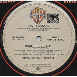 Venus Dodson Night Rider / Where Are We Headed USED VINYL 12INCH 33 S RPM PROMO STEREO