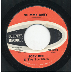 Joey Dee & The Starliters Shimmy Baby / Face Of An Angel Vinyl 7" USED