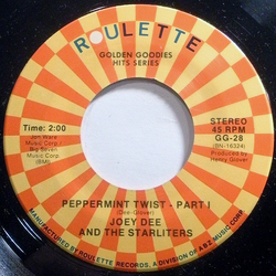 Joey Dee & The Starliters Peppermint Twist USED VINYL 7INCH 45 RPM REISSUE STEREO