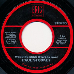 Noel Paul Stookey Wedding Song (There Is Love) / Sebastian USED VINYL 7INCH 45 RPM SINGLE STEREO