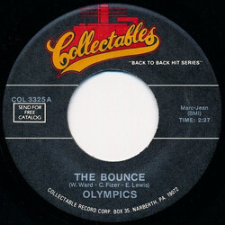 The Olympics The Bounce / Hully Gully USED VINYL 7INCH 45 RPM