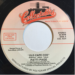 Patti Page Old Cape Cod / Mocking Bird Hill Vinyl 7" USED