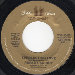 Robert Knight Everlasting Love / My Rainbow Valley USED VINYL 7INCH SINGLE 45 RPM