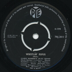 Chris Barber's Jazz Band / The Monty Sunshine Quartet Whistlin' Rufus / Hushabye Vinyl 7" USED